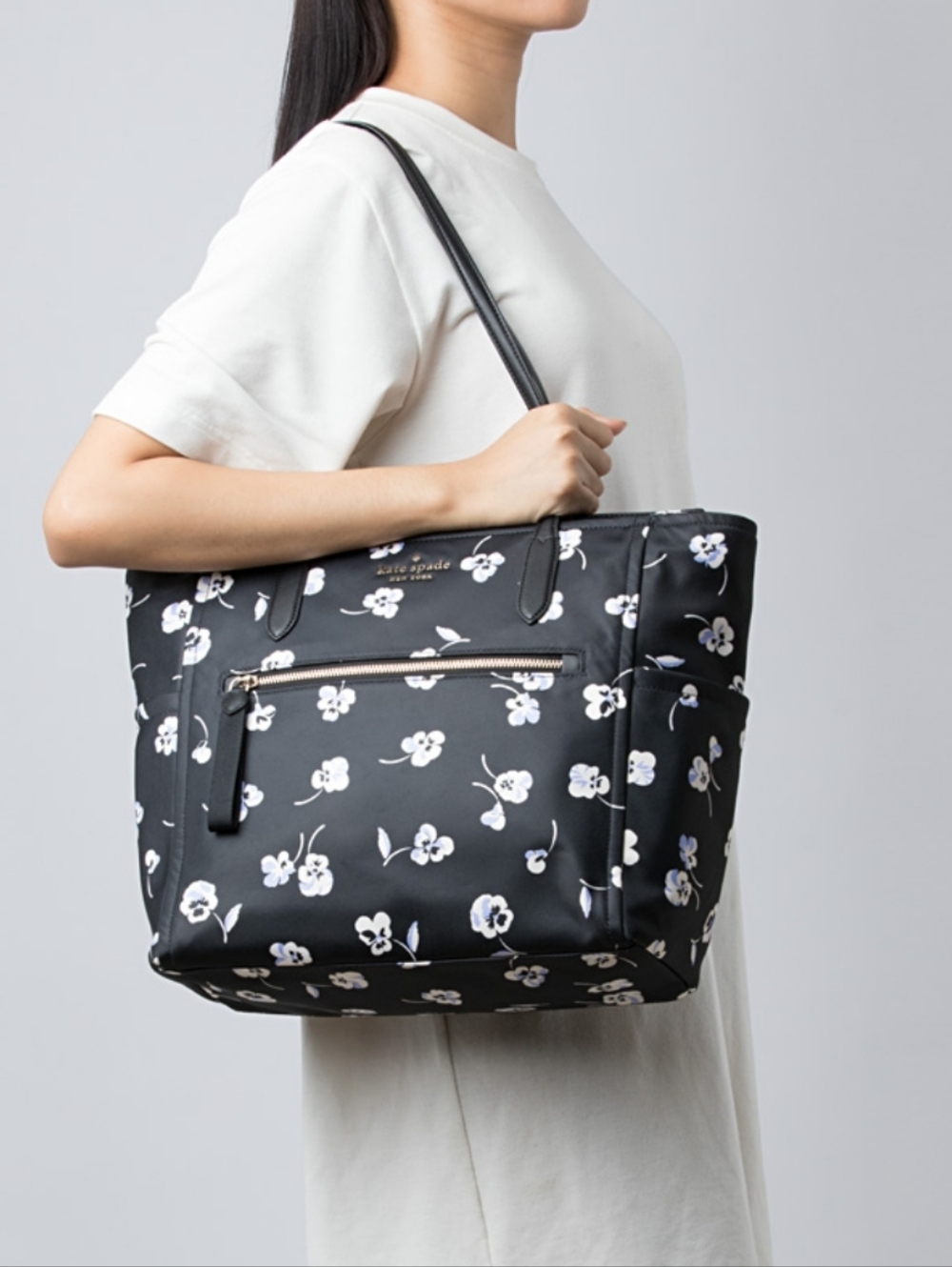 Kate Spade The Little Better Pans Chelsea Large Black Tote - Picture 7 of 8